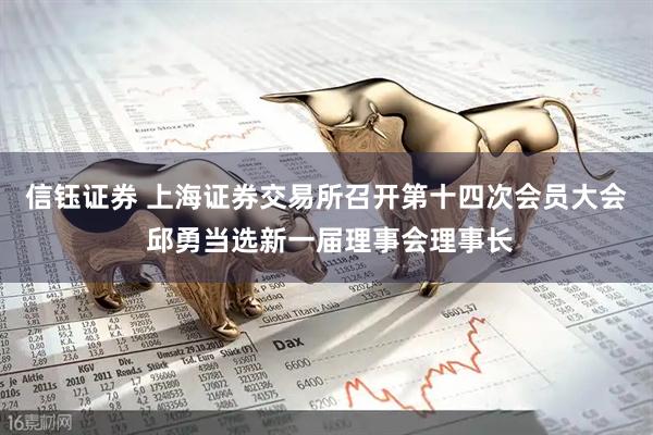 信钰证券 上海证券交易所召开第十四次会员大会 邱勇当选新一届理事会理事长